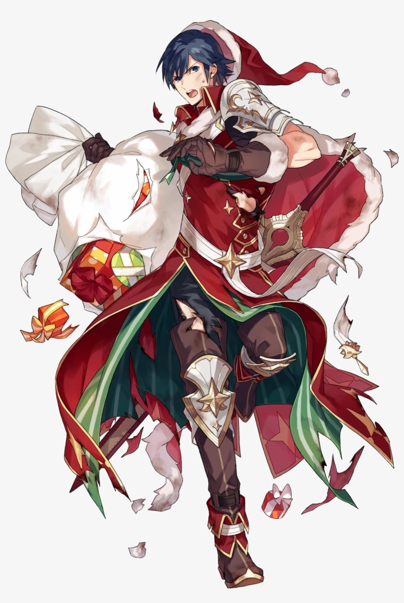 Chrom Gifted Leader Btlface D - Chrom Fire Emblem Christmas, transparent png