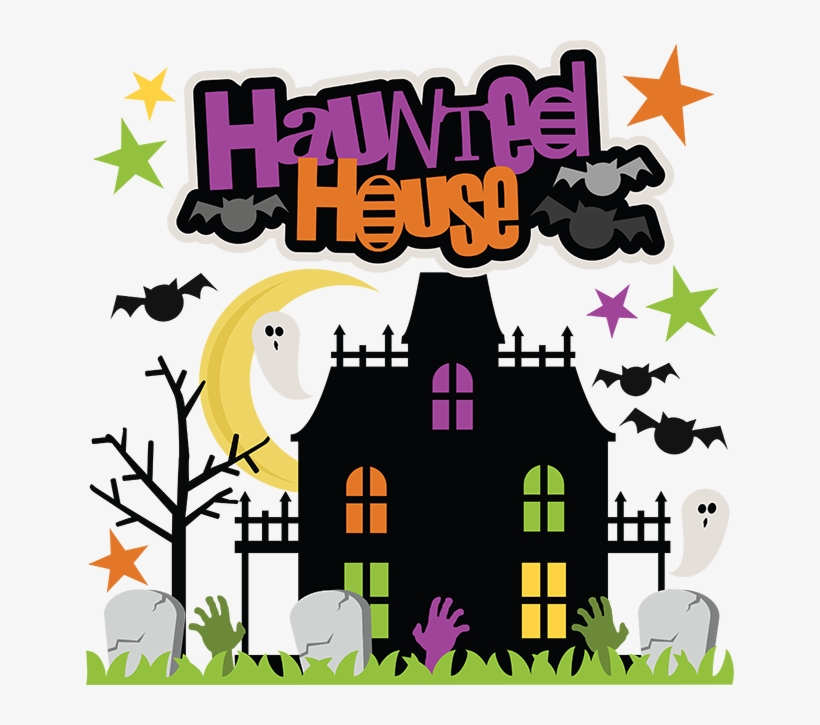 Haunted House Svg Cut File Haunted House Svg File Haunted - Halloween Misskate Clip Art, transparent png
