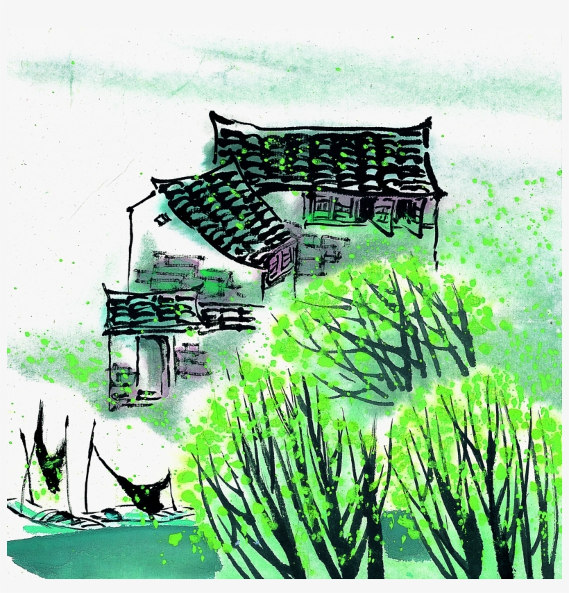 Watercolor Painting Ink Wash Painting - Ink Wash Painting, transparent png