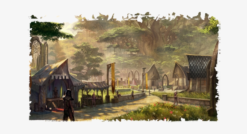 Elden Root Concept Art - Elder Scrolls Painting Png, transparent png