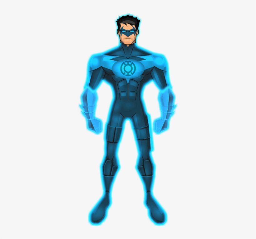 Nightwing Blue Lantern By Kalel - Lantern Corps, transparent png