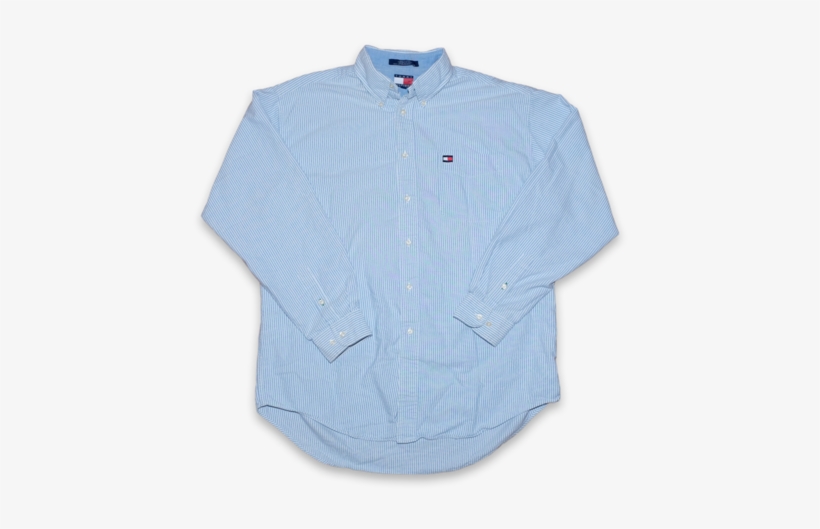 Vintage Tommy Hilfiger Button Down Striped Shirt - Shirt, transparent png