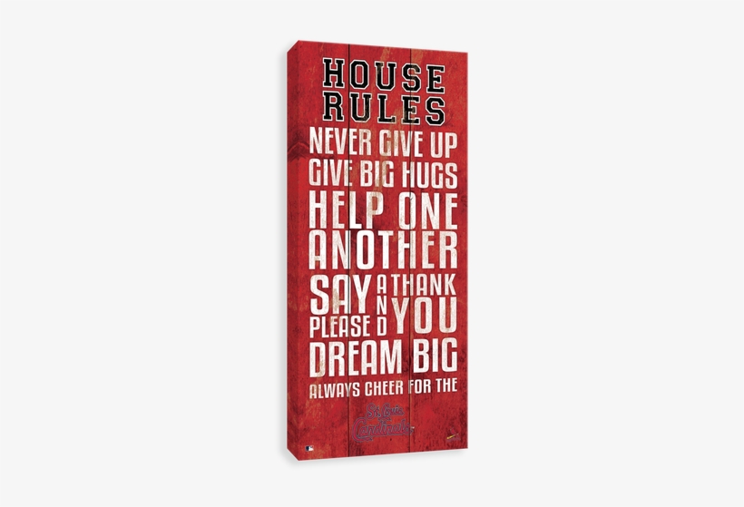 Louis Cardinals House Rules - Los Canvases By Scoreart - Los Angeles Dodgers House, transparent png
