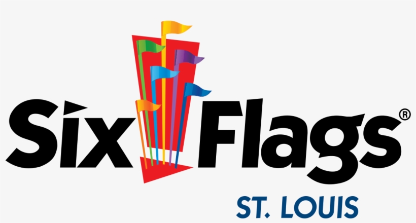 Six Flags St - Six Flags St Louis Logo, transparent png