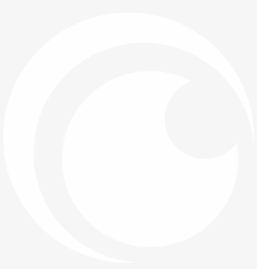 Black And White Crunchyroll Logo, transparent png