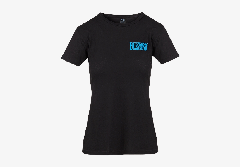 Blizzard Logo Tee - Black Polo Shirt Ladies, transparent png