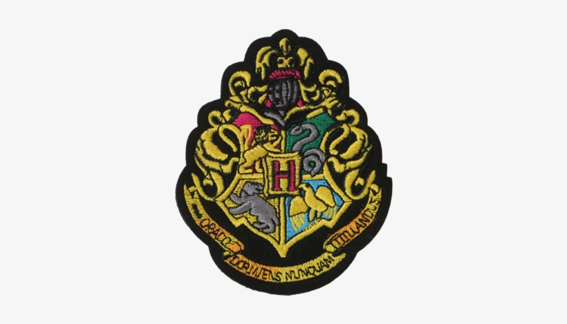 Embroidered Patches Hogwarts, transparent png