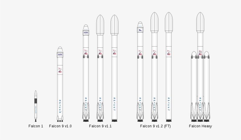 In 2017 Spacex Announced That It Will Send Privetely - Falcon Heavy Falcon 1, transparent png