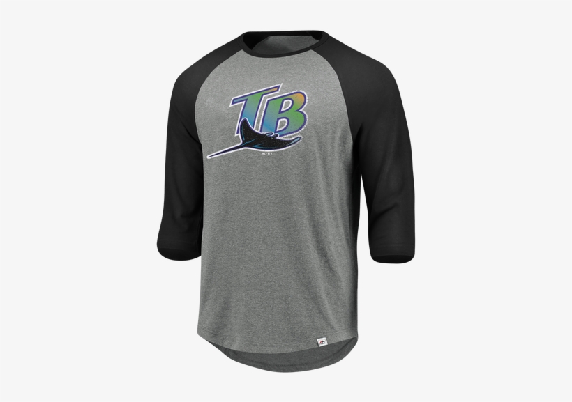 Men's Tampa Bay Rays Majestic Special Invitation Raglan - Yankees Baseball T Shirts, transparent png