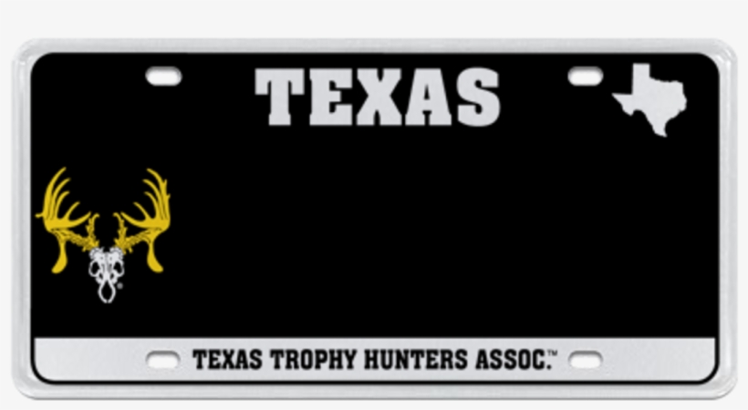 Texas Trophy Hunters License Plate, transparent png
