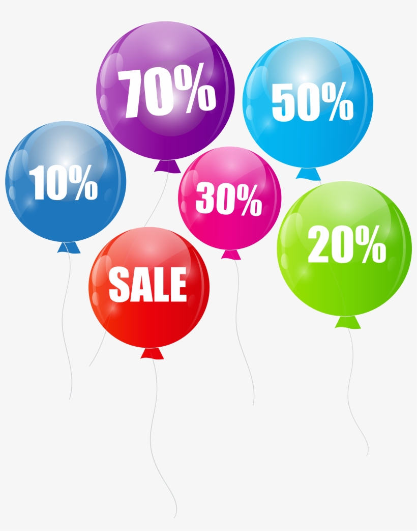 Discount Sale Balloons Transparent Png Clip Art Imageu200b - Discount Sale Images Png, transparent png