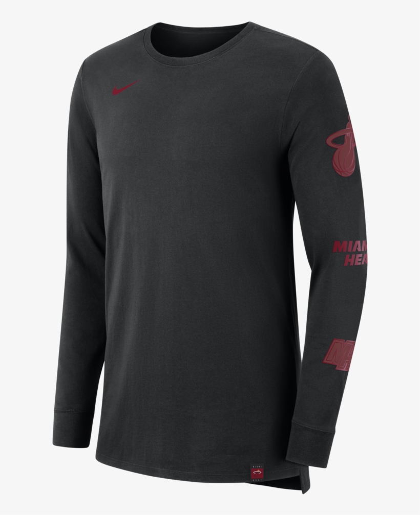 Nike Miami Heat Long Sleeve Team Logo Sleeve - Sleeve, transparent png