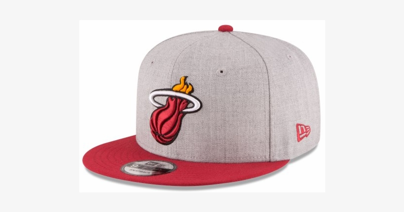 New Era Miami Heat Nba Heather 2tone Basic 9fifty Snapback - Atlanta Braves Father's Day Hat, transparent png