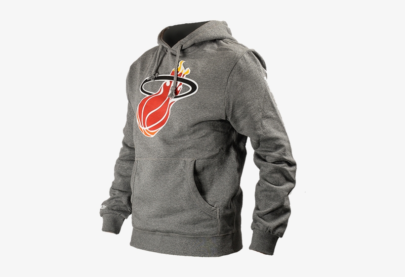Mitchell & Ness Nba Miami Heat Team Logo Hoody - Nba, transparent png