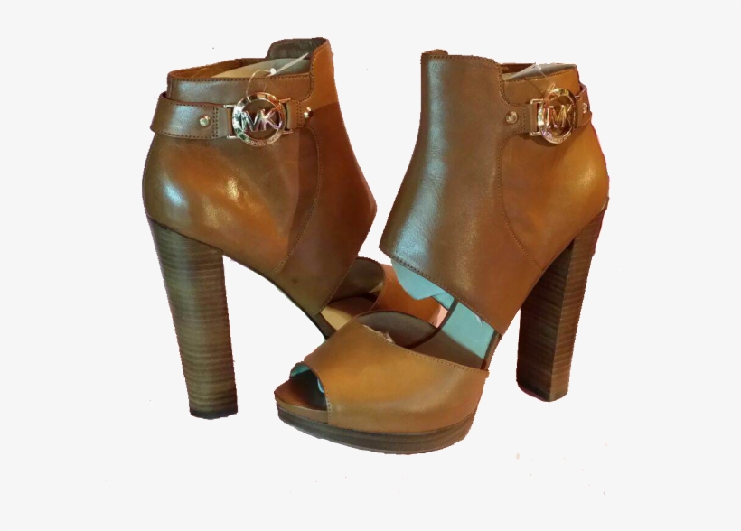 Michael Kors Tan Leather Boot - Leather, transparent png