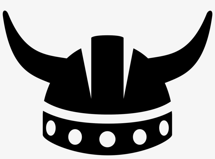 Banner Royalty Free Computer Icons Helmet Clip Art - Black And White Viking Clipart, transparent png