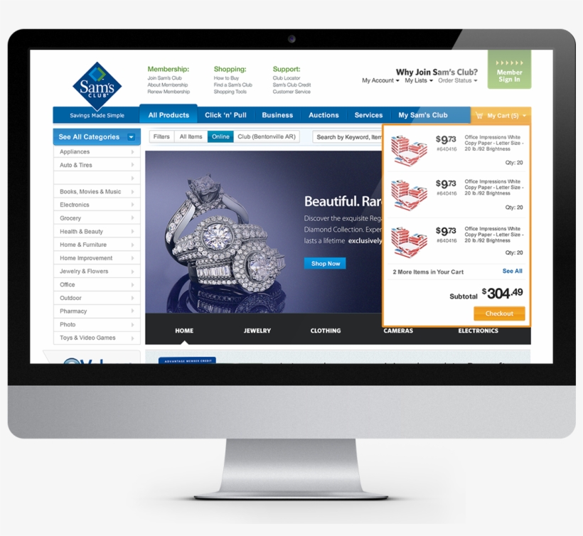 Sam's Club Website - Virtuemart Template Free Responsive, transparent png