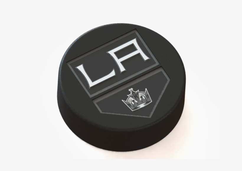 Los Angeles Kings Logo On Ice Hockey Puck 3d Print - Los Angeles Kings Puck, transparent png