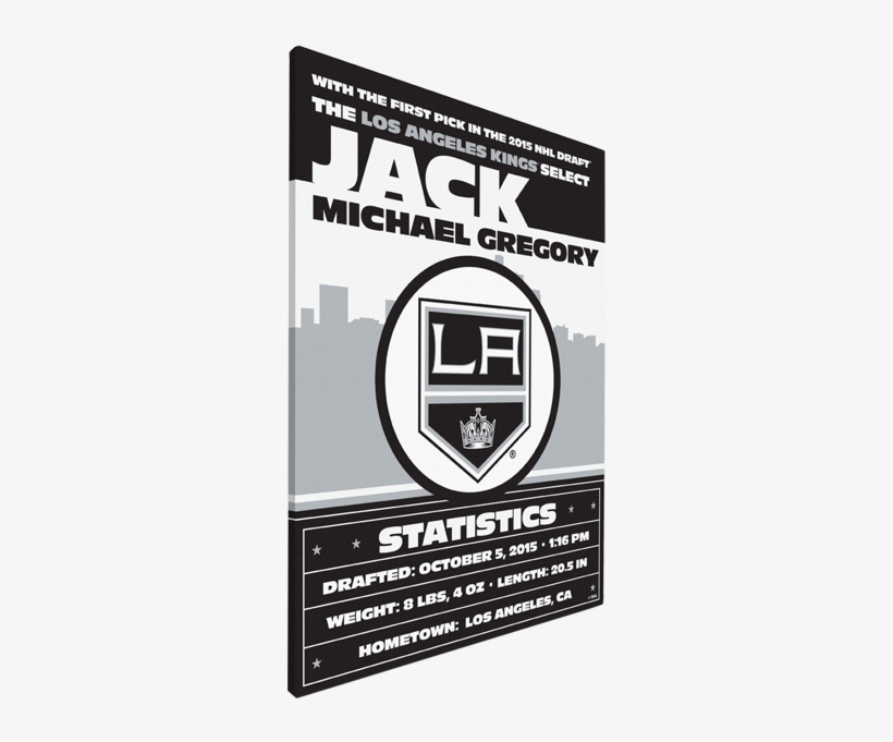 Los Angeles Kings Logo Png - Philadelphia Flyers Personalized Canvas Birth Announcement, transparent png