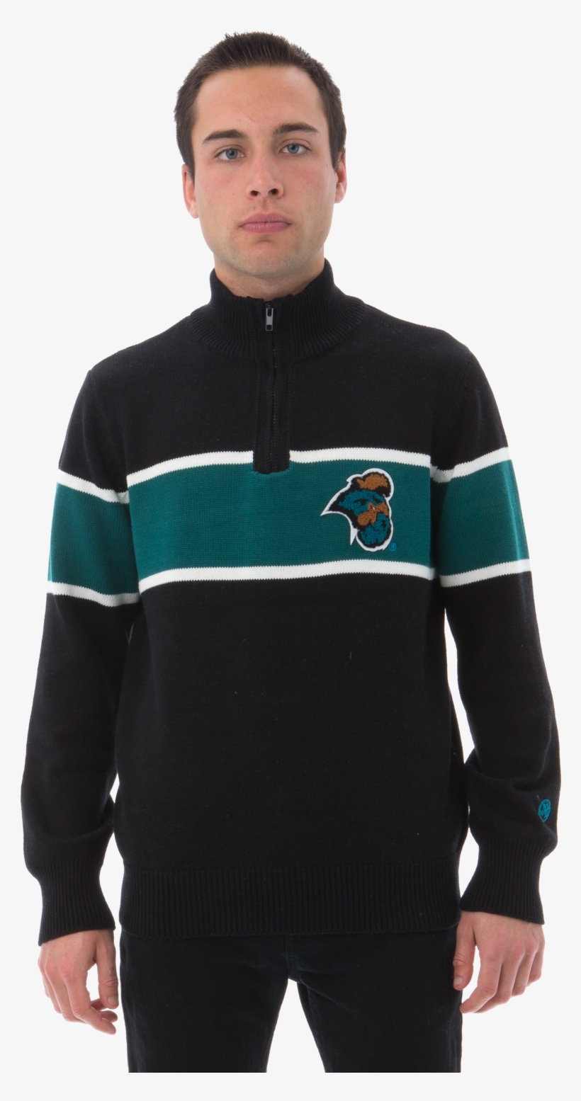 Coastal Carolina Men's Mock Ribbed Quarter Zip - National Collegiate Athletic Association, transparent png