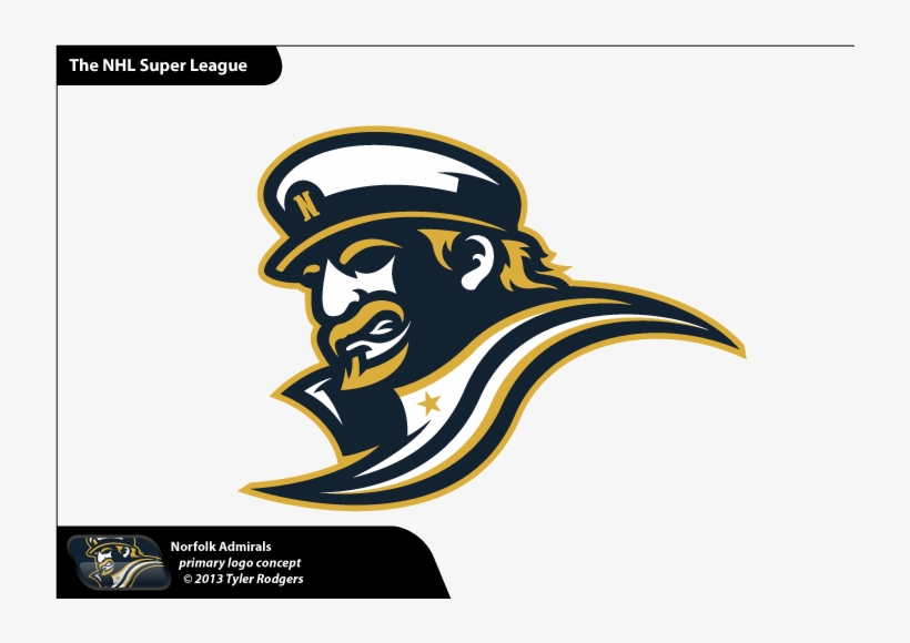 Best Custom Nhl Logo Concepts You've Seen - Norfolk Admirals New Logo, transparent png