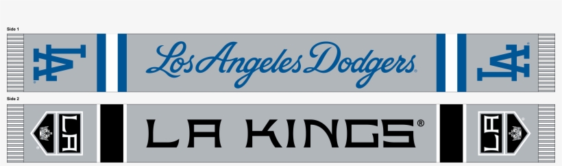Kings Night Scarf - La Dodgers La Kings Scarf, transparent png