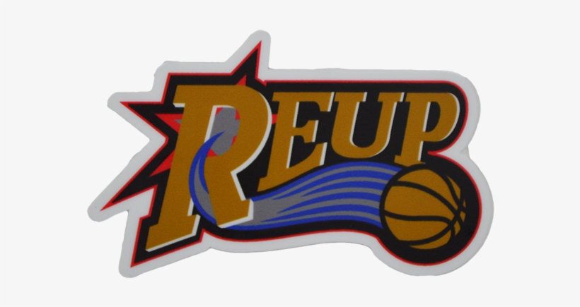 Sticker "reup Basketball Logo" - Hot Pink Peace Sign, transparent png