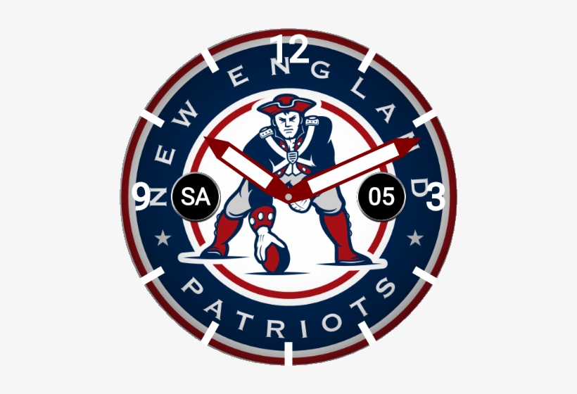 New England Patriots - Cool New England Patriots Round Metal Watch, transparent png