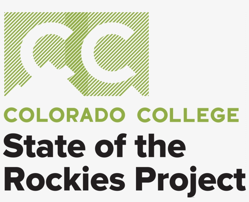 Cc Sotr Diagonal Logo External Stacked Greenblack 2017 - State Of The Rockies Project At Colorado College, transparent png
