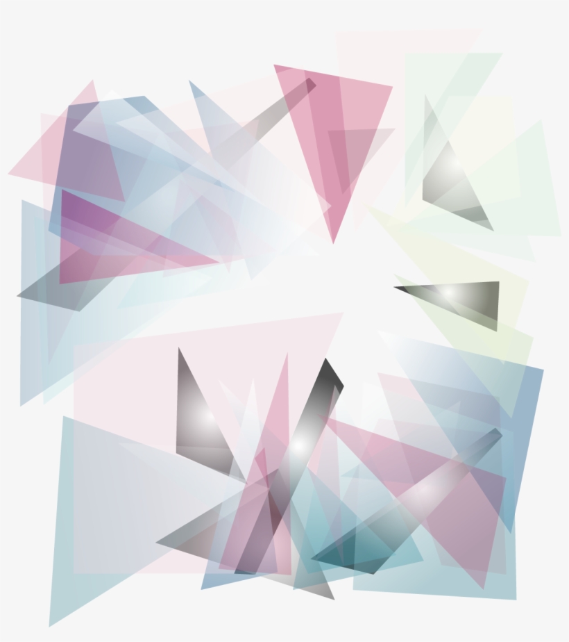 Euclidean Geometry Abstraction Pink Abstract Background - Geometry, transparent png