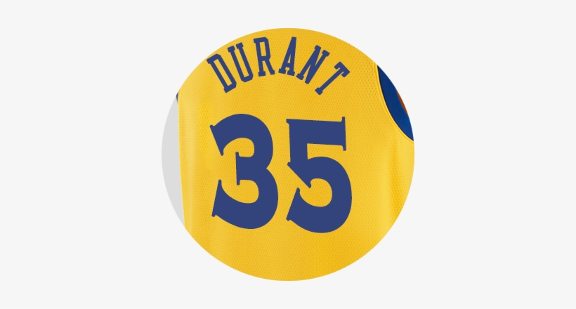 Golden State Warriors Kevin Durant - New Nba Jersey Back, transparent png