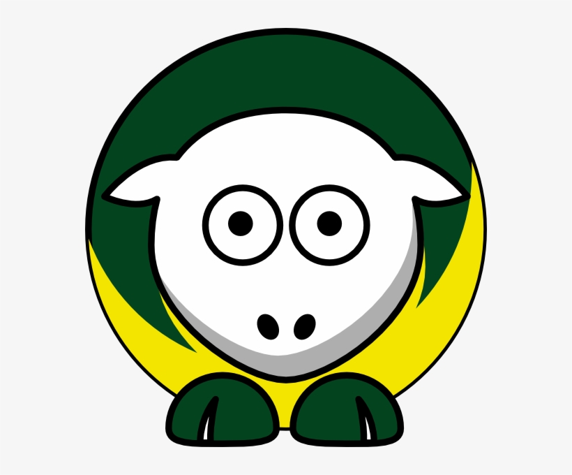 Sheep - Oregon Ducks - Team Colors - College Football - Green Bay Packers Clipart, transparent png