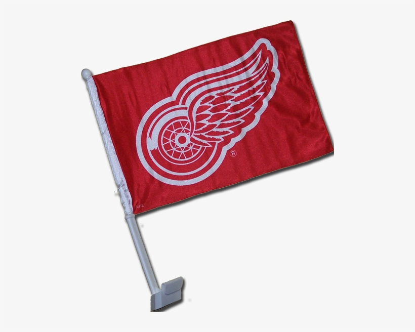 Nhl Red Wings Car Flag - Detroit Red Wings, transparent png