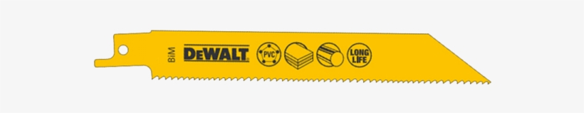 Dewalt Sabre Saw Blade Dt2402-qz For Construction - Pipe, transparent png