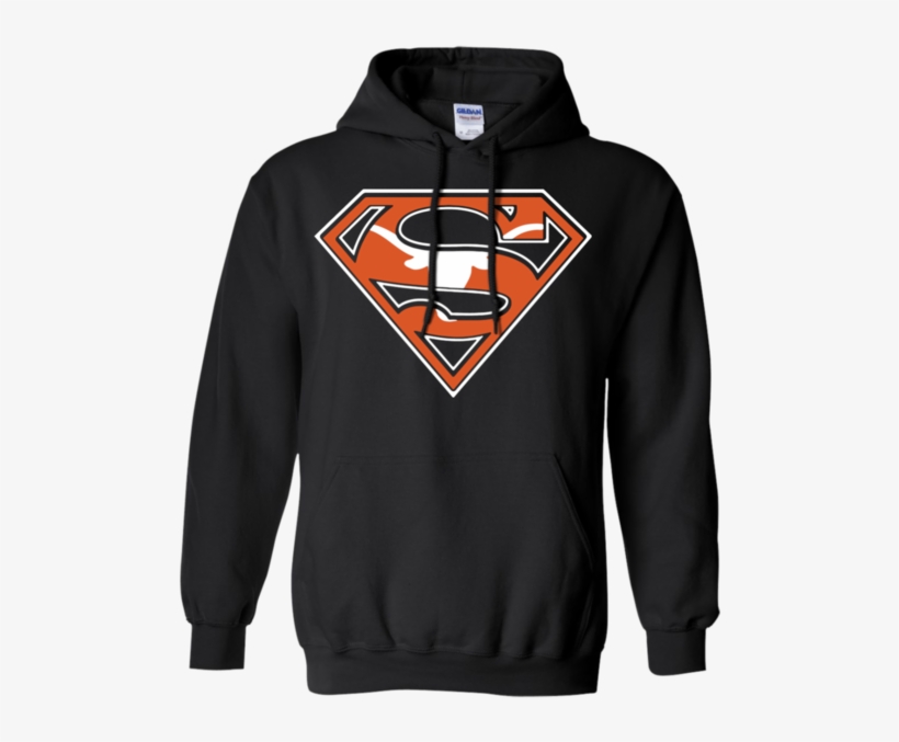 Superman Texas Longhorns T Shirt Hoodie - Backwoods Hoodie, transparent png