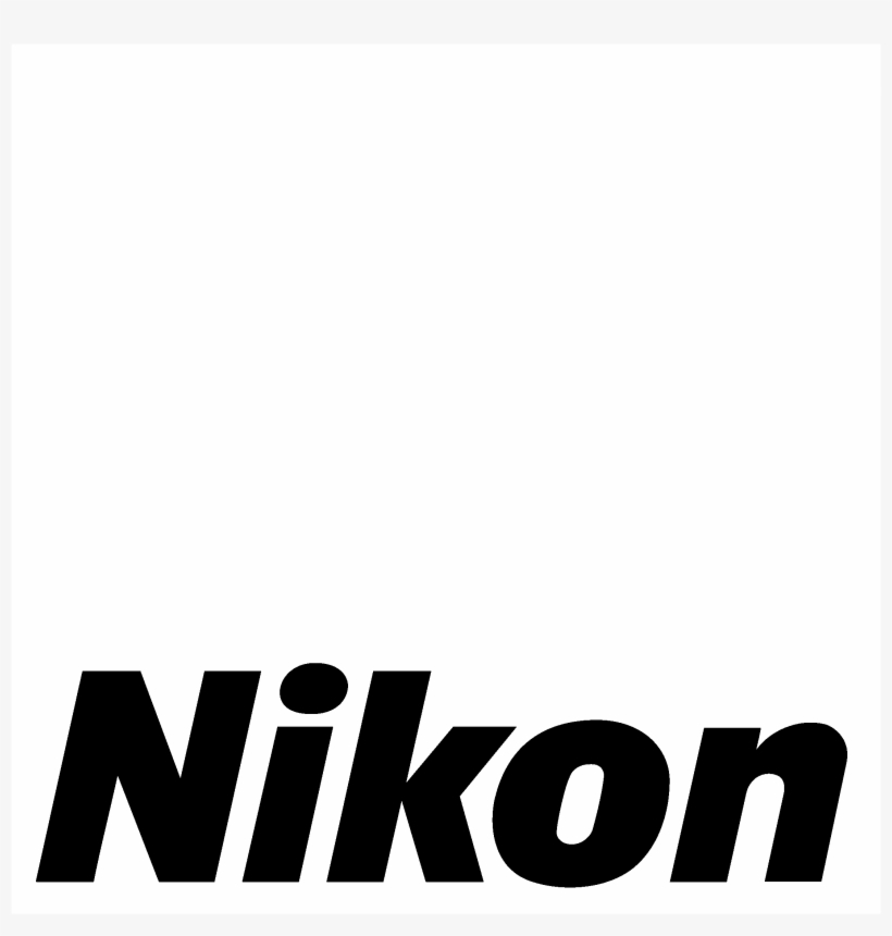 Nikon Logo Black And White - Nikon Logo, transparent png