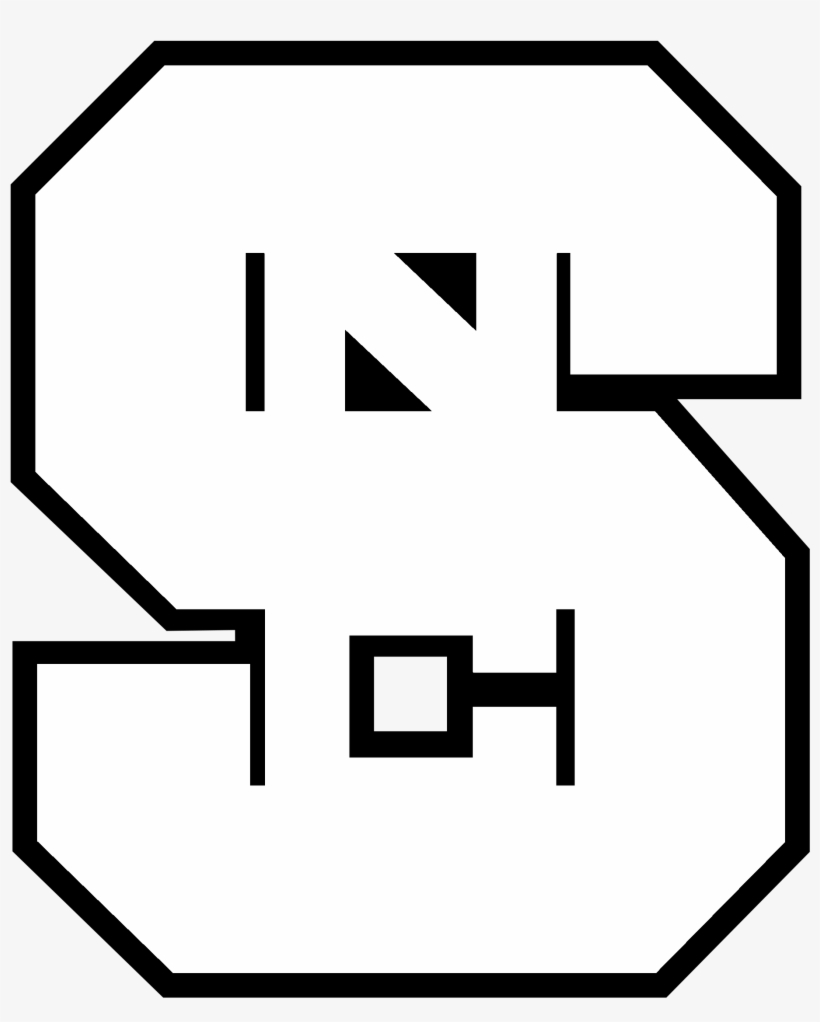 Nc State University Logo Black And White - Nc State Logo White, transparent png