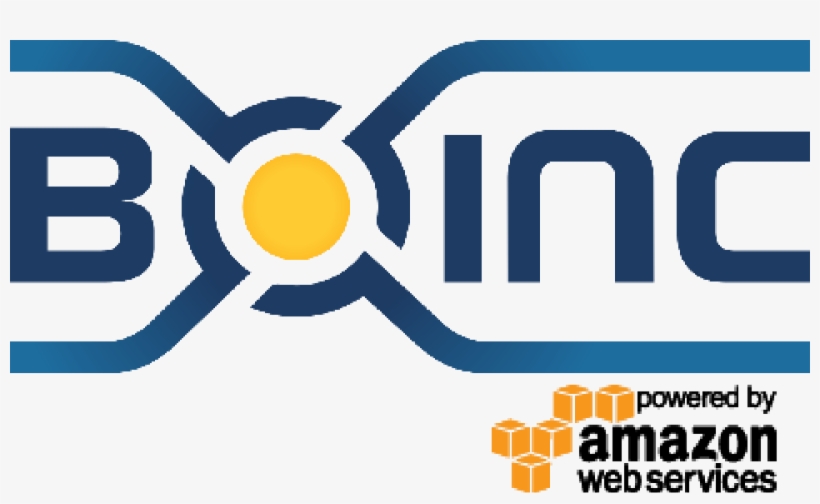 Boinc Logo Powered By Amazon Web Services - Berkeley Open Infrastructure For Network Computing, transparent png