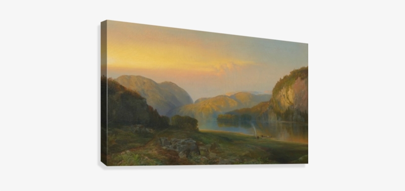 Evening On The Susquehanna River In Columbia Canvas - Painting, transparent png