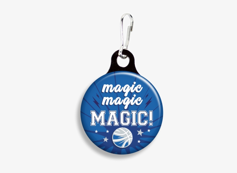 Orlando Magic Magic - Promotional Zoogee 1-1/8 Round Metal Zipper Pull Tag, transparent png