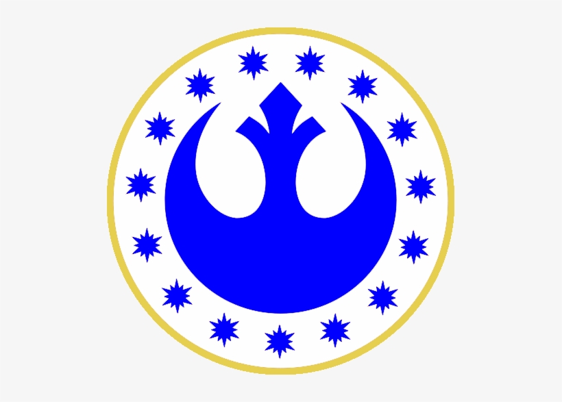 New Republic Or Galactic Alliance Vs Tau Empire - Star Wars Symbols Drawing, transparent png