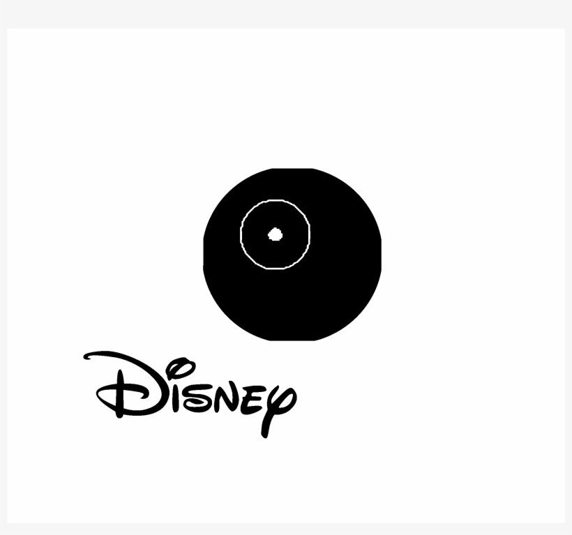 Disney Channel Logo Black And White - Disney, transparent png