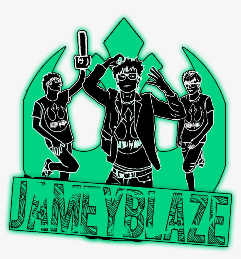 Jamey Blaze Teal Black Logo Emblem Symbol Rebel Alliance - Illustration, transparent png