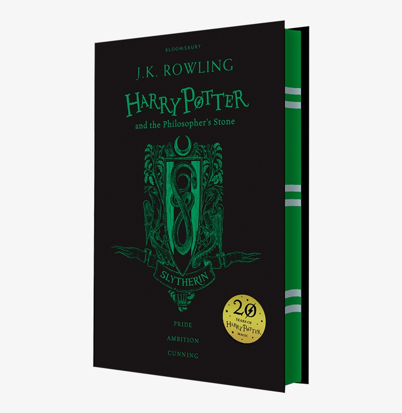 Media Of Harry Potter And The Philosopher's Stone Slytherin - 20th Anniversary Slytherin Harry Potter Book, transparent png