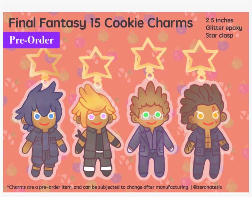 Final Fantasy 15 Cookie Charms - Cartoon, transparent png