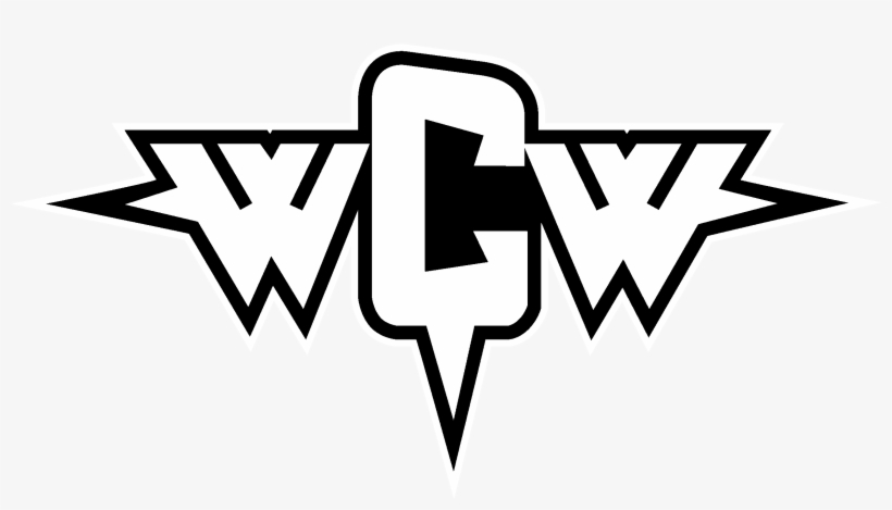 Wcw Logo Black And White - Wcw Logo White And Blck, transparent png