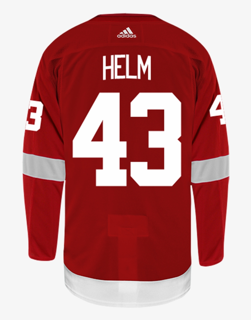 Darren Helm Autographed 08 Cup Detroit Red Wings Jersey, transparent png