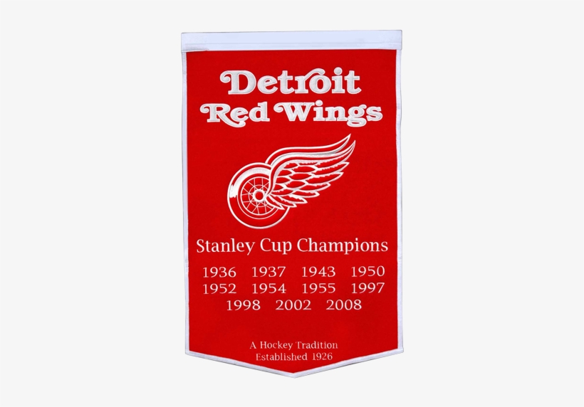 Detroit Red Wings Stanley Cup Championship Dynasty - Red Wings Banner, transparent png