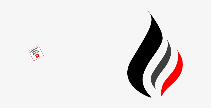 Flame Logo Png Download - B&w Clipart Logo, transparent png