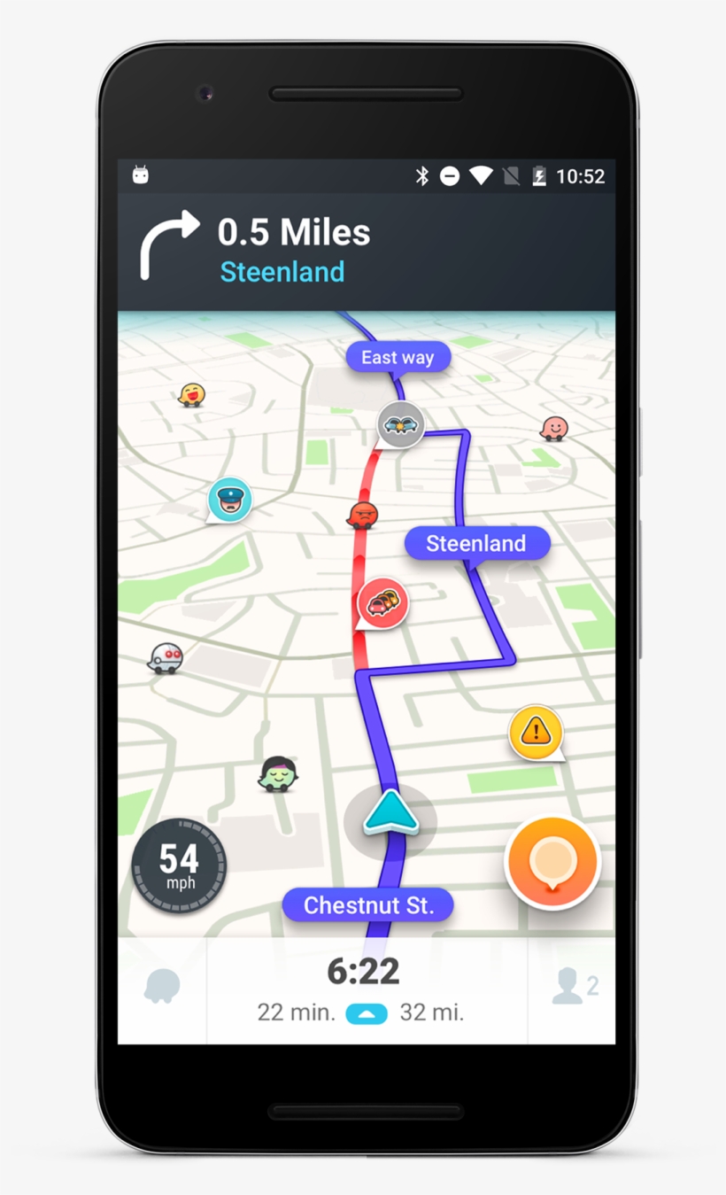 Just By Driving With Waze Open, You're Already Contributing - Waze Alert, transparent png